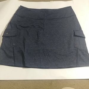 Athleta oasis cargo skort heathered navy